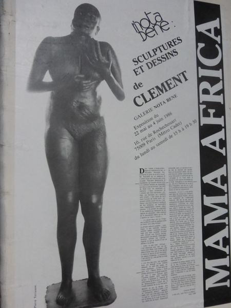 Mama Africa - Affiche de l'exposition à la galerie Nota Bene Paris, 1986 © Clément