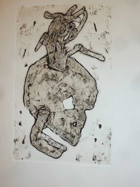 Méduse - estampe sur papier (ouvrage Petites variations sur la Mort) © Clément